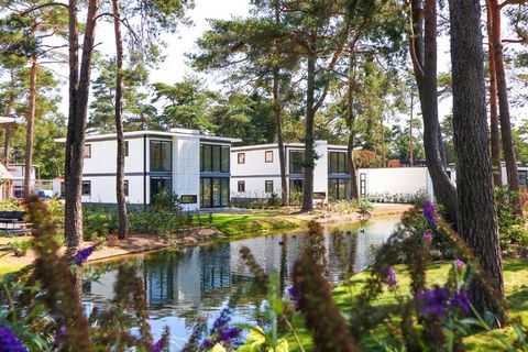 This modern holiday home is located in the spacious holiday park Resort De Zanding, surrounded by nature reserves, including De Hoge Veluwe National Park, which can be found 19 km northwest of the pleasant city of Arnhem. The small-scale center of Ot...