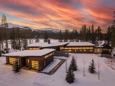 Redefining Contemporary Architecture in the Mountains. A modern linear floorplan provides for sweeping ski area and glistening lakefront views throughout the home. Featured on the cover of LUXE magazine, this masterpiece awaits those who seek the ult...