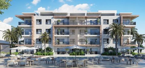 Project in the center of Punta Cana 1,2,3 Bedrooms   1 Room of 55 meters Pool View or Garden View   2 Bedrooms of 77 meters with pool or garden view   3 Rooms of 95 Meters View of Pool or Garden   Town house with covered and unroofed terrace   2 Minu...
