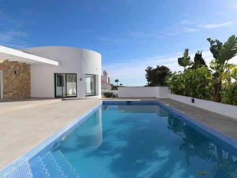 New villa with special design along with views of the sea and mountains for sale in Benissa Interiors and contemporary architecture It is located in a spectacular area of views especially what you will like is the tranquility of this place Around the...