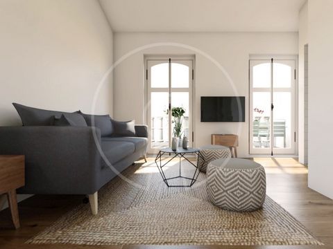 Cosy studio apartment on the 2nd floor of the TILES 326 development in the centre of Lisbon, on the historic Rua de São Bento. This flat comprises a hall, a fully equipped kitchenette with top-of-the-range appliances, a living room and a full bathroo...