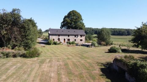 Situated in the heart of the rolling Creuse countryside with 360° panoramic views of stunning forestland and fields without a single neighbour in sight  is this totally isolated fully renovated to the highest standards by French Artisans stone farmho...
