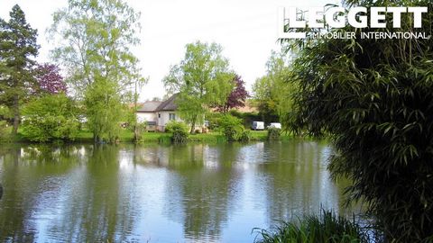 A26009DSE53 - Stunning stocked 5 acre carp lake with amazing business potential in beautifully secluded environment containing a 3 bedroom family home and mobile home for angling accommodation within easy reach of the channel ports and close to local...