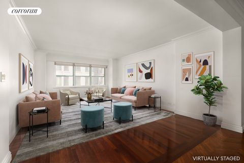 Imagine living on East 65th Street and Madison Avenue, just a block from Central Park, in a sprawling 2100 square foot three-bedroom, three-bathroom home with enormous rooms, sun filled western exposures from wall to wall windows, spectacular closet ...