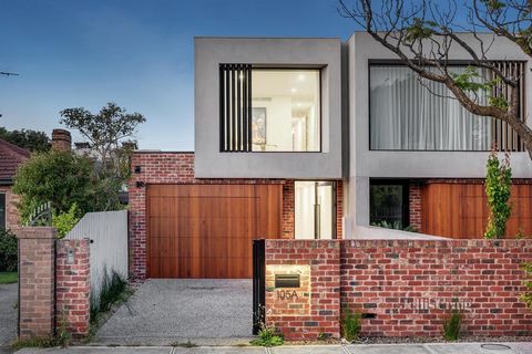 Be impressed by the textural contrast, north facing aspect and ultra easy care liveability of this eye catching four bedroom three bathroom family town residence. Making a bold first impression with recycled bricks, vertical timbers, smooth render an...