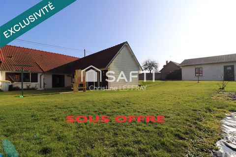 A Bernaville, plain-pied de 3 chambres avec garage
