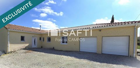 Maison 175m² plein pied de 2020 avec piscine, terrain 1645m²