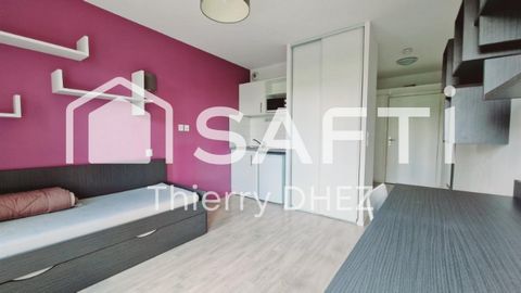 Résidence étudiante NEMEA 2016 - Studio garanti loué et meublé de 20,13m² en face du métro Eurotéléport et à 200m d