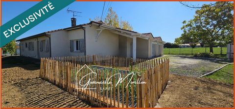 maison 3 ch et 1 bureau, double garage 58m²