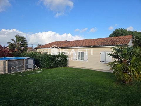 Plain pied trois chambres et un bureau, garage attenant, jardin !