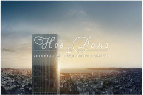 PREMIERE: New Home 1 and The Skyscraper of Varna! CAP NOW PAY ACT 15! Live, Invest, Run the business and Conquer from the top. An infinite horizon with eternal panorama. The strategic location of the building provides you with quick and unhindered ac...