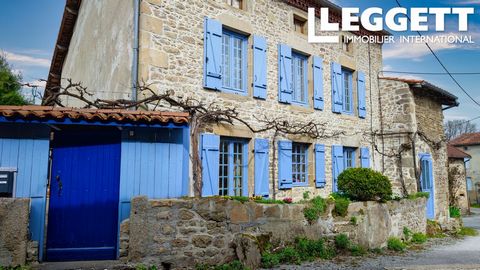 A20116AR87 - This charming four-bedroom house with a detached barn, garden, and private courtyard, located just on the outskirts of the historic town of Châteauponsac, offers a delightful living experience. The property's detached nature provides pri...