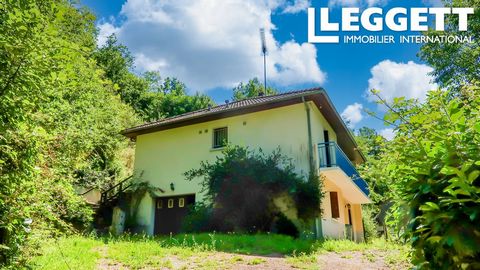 A09991 - This house is close to the banks of the Vienne which runs through the Limousin area. It is built into a slope and on the lower level are a large garage and a utility room. There is also shower room and WC with a double bedroom at this level ...