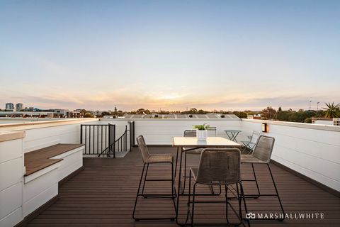 Presenting sophisticated style and architectural flair, this inner-urban showpiece delivers an aspirational standard of luxury steps from animated lifestyle precincts, South Melbourne Market and every imaginable attraction. Nestled within a peaceful ...