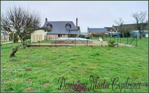 Dpt Loir et Cher (41), à vendre SAINT MARTIN DES BOIS maison P5 de 113,79 m² - Terrain de 1 607,00 m²-terrasse-piscine