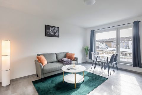 Discover your Wuppertal oasis in our modern vacation apartment! With two bedrooms, an inviting living room and a fully equipped kitchen, it offers the ideal retreat. Enjoy the comfort of a newly renovated bathroom and relax on the private balcony. Pa...