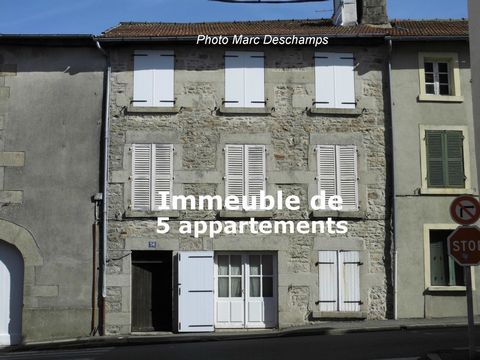 Building with 5 apartments Courette - Garden On the back Studio 1 Living room with kitchen, shower room-toilet : 20 m2 Studio 2 Floor: Living room with fireplace, shower room-wc, other room First floor: convertible attics Street Side Studio 3 ground ...
