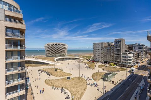 Appartement gelegen op de 6de verdieping en voorzien van 2 slaapkamers (incl. dubbel bed en Flatscreen) Verder is er een woonkamer met veel lichtinval, nieuw meubilair, prachtig zeezicht alsok zicht op het nieuwe Casino. Er is een volledig ingerichte...