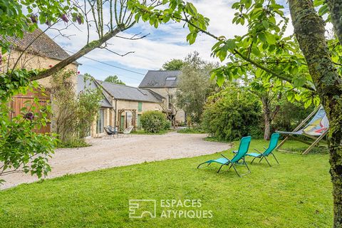 Hervorragender Immobilienkomplex in einer ruhigen und grünen Umgebung mit Ferienhaus, Nebengebäuden und Swimmingpool in einem typischen Dorf von Bessin. Sobald Sie das Tor durchquert haben, entdecken Sie ein prächtiges renoviertes Steinhaus und seine...