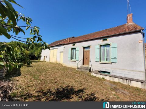 Fiche N°Id-LGB144488 : Preveranges, Maison de village d'environ 60 m2 comprenant 4 piece(s) dont 2 chambre(s) + Terrain de 915 m2 - Vue : D?gag?e - Construction Pierres de pays - Equipements annexes : jardin - cour - parking - cheminee - cave - chauf...