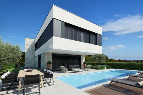 Op slechts 5 km van Poreč wordt een moderne villa gebouwd van 186,55 m². De villa bevindt zich in een klein dorp en is aan twee zijden omgeven door natuur. De villa strekt zich uit over twee verdiepingen: de begane grond en de eerste verdieping. Deze...