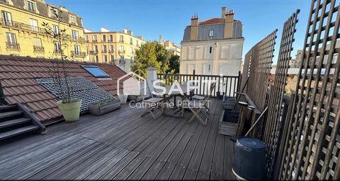 Duplex d’exception avec terrasse plein ciel sur le Plateau de Saint-Maurice, entre verdure et Paris