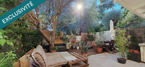 Saint Laurent du Var, les Rascas, grand deux pièces de 57m2 en rez de jardin de jardin avec 37.40m2 d'exterieur au calme absolu, plein sud.