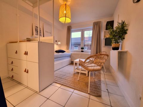 Newly renovated, bright and modern 1-room apartment with its own shower room and cooking facilities. In addition, each apartment has a smart TV and free WiFi connection. Lockable storage space for bicycles and charging facilities for e-bikes are avai...