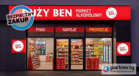 A READY-MADE INVESTMENT PRODUCT! Commercial and service premises - DUŻY BEN LOCATION: The restaurant is located in Pruszcz Gdański, around a housing estate and next to a shopping center. PREMISES: On the ground floor of a service and commercial build...