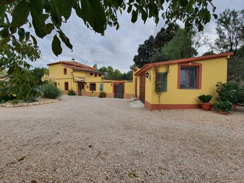 House in Ayora Valencia in a beautiful nature reserve the Ayora valley 180 m2 of living space three bedrooms large bathroom downstairs and a small bathroom upstairs large roof terrace and patio on a plot of 12600 m2 Lots of peace and privacy Large pa...