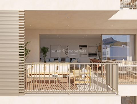 Elegantly designed apartments with private parking in Puerto Pollensa We are pleased to offer this apartment for sale, set within a new development of 15 new homes, just a few metres from the beach in Puerto Pollensa. Apartments of this design and qu...