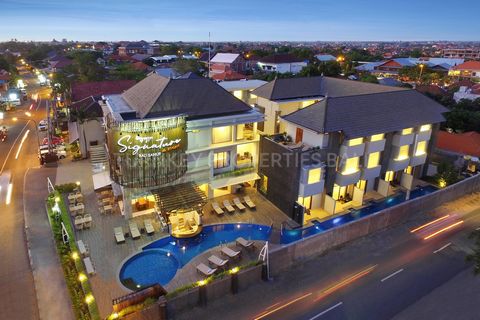 Leasehold: USD 3,900,000 (until 2050) This Gorgeous 4-Star Hotel in Sanur could be your next Turnkey Investment. It has a total of 54 rooms which consist of 44 Standard rooms (28 m2), 3 Superior rooms (28 m2), 2 Deluxe rooms (45 m2), 3 Family rooms (...