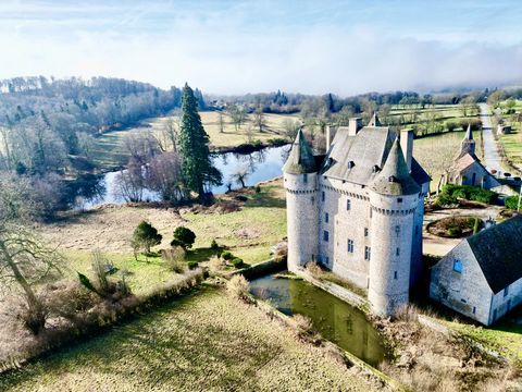 An exceptional 15th-century medieval castle set in a 13-hectare estate, the château has superb proportions offering sumptuous living including 2 apartments, a cinema, a lake, a helipad, an indoor heated swimming pool and spa. There are with two round...