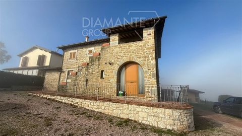 GUBBIO (PG), Colonnata: Stone farmhouse of 490 sq m on two levels divided into five apartments consisting of: - Basement floor: rustic living room, storage room, utility room and service; - Ground floor: three apartments each with living room, kitche...