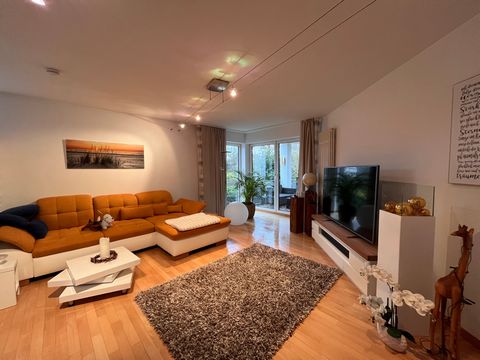 Property description Exceptional, quiet, bright and stylish apartment with a cozy flair. The apartment - a total of 100 square meters - 3 rooms and kitchen as well as 2 bathrooms make the apartment an oasis of well-being. You can enjoy the view of th...