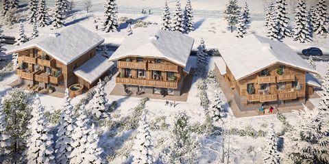 The Chalets du Lac, comprising three semi-detached chalets, blend perfectly into their surroundings, combining the traditional architecture of Alpine chalets with modern comforts. These residences offer a warm and elegant retreat in the heart of natu...