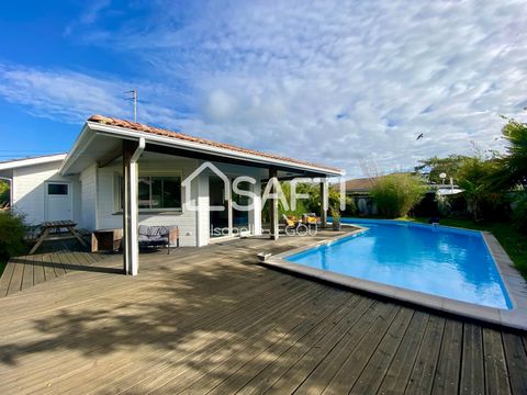 Située à La Teste-de-Buch (33260), cette charmante maison bénéficie d'un environnement calme et agréable. Proche des commodités, avec une vue sur la piscine, elle offre un cadre de vie paisible et pratique. La ville dynamique accueille des infrastruc...