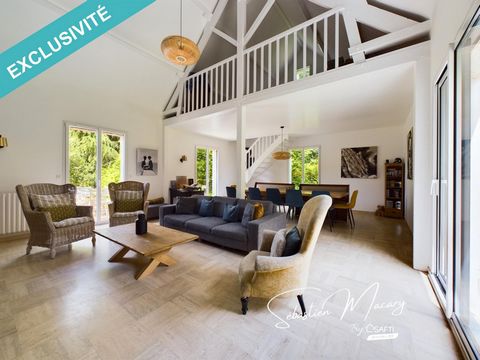 Discover this magnificent house in Cordemais, ideal for a family seeking comfort and tranquility. On the ground floor, you will find a welcoming entrance with a WC, a beautiful, bright living room with a fireplace and mezzanine, a closed, fully furni...