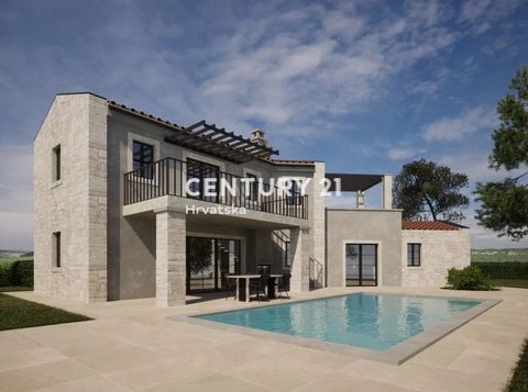 POREČ, 7 KM, HAUS MIT SCHWIMMBAD UND 3 SCHLAFZIMMERN In ruhiger Lage, nur 7 km vom Meer und dem Zentrum von Poreč entfernt, verkaufen wir ein im Bau befindliches Haus mit 3 Schlafzimmern und 3 Bädern. Es ist ein zweistöckiges Haus in modernem Design ...