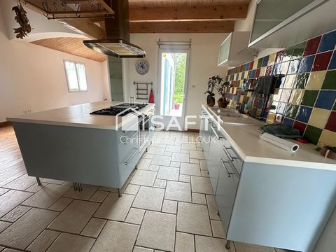 Maison plain pied, 3 chambres + mezzanine, 2SDB, garage