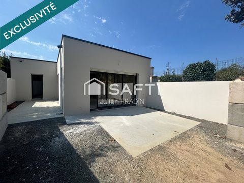 Au calme, maison de plain-pied neuve, 3 chambres.