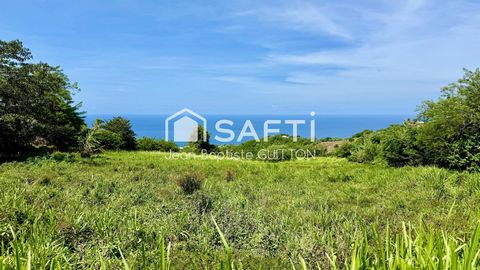 Terrain constructible avec vue mer au Carbet