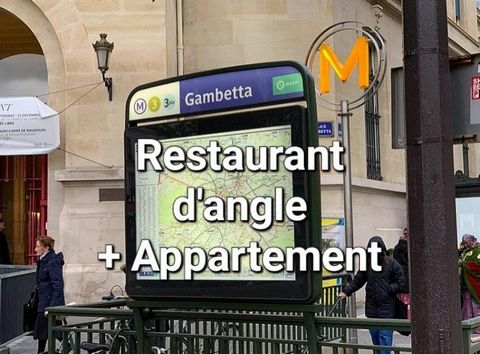 Restaurant d'ANGLE 165m² avec APPARTEMENT 85m²