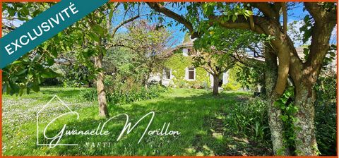 Maison en pierre, 5 ch, jardin bucolique, charme