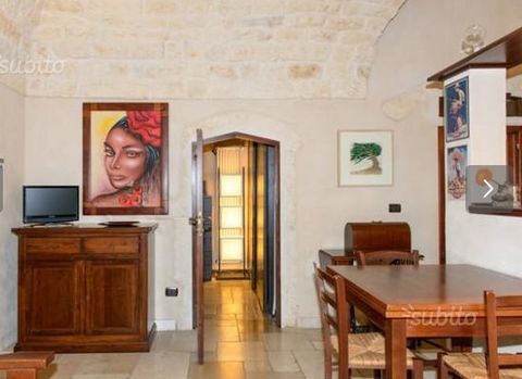 Typical stone-built house with vaulted ceilings situated in the old part of the historical centre of Ostuni. The 2-storey house was totally restored and features double entrance, in order to be able to separate the ground floor from the upper floor, ...