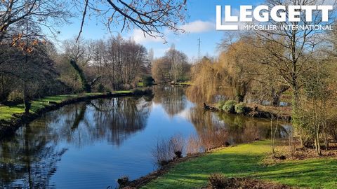 A19071DSE53 - A beautifully tranquil setting in nearly 12 acres of grounds with three restored houses - a large and very private owners detached house, a one bedroom cottage and a further detached gite that has stunning views over the lake. Beautiful...
