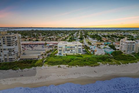 Ocean front living: In Indialantic Florida, south of Satellite Beach and north of Melbourne Beach, rests this seaside haven- a beautiful, 3 bedroom, upper floor, ocean-front condo featuring wrap around verandas with spectacular ocean views! Step insi...