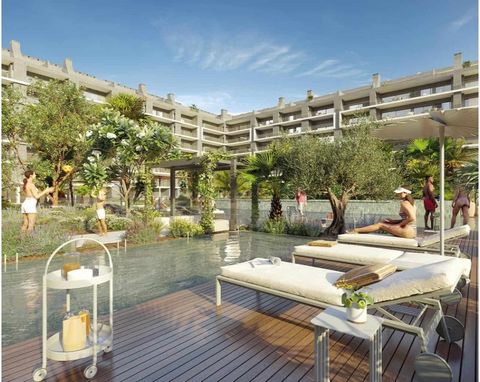1-bedroom flat in Seixal (Lisbon area) located in the new and exclusive RIVA, a development on the riverfront, with views over Lisbon, in a condominium with outdoor swimming pools, gardens, sun decks, pit fire, cinema room, co-working space, lounge, ...
