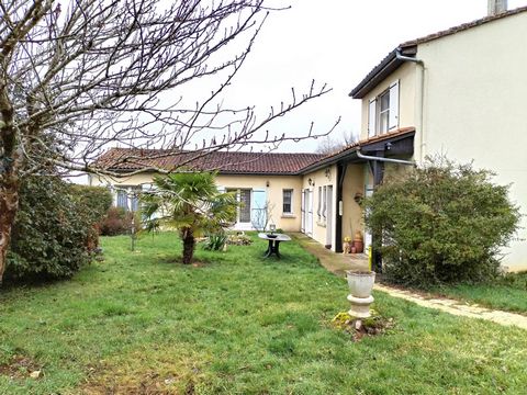 At the entrance of a charming small town in Charente, this house full of potential has been divided into two distinct spaces that only need to be combined again to become an ideal place for a family with 4 bedrooms and 2 bathrooms (subject to necessa...