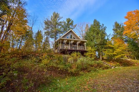 Cette charmante propriété, nichée dans un écrin de verdure, offre un accès au lac Gagnon. Son style rustique et son concept à aire ouverte créent une atmosphère chaleureuse. Elle dispose de trois chambres à coucher, d'une salle de bains et d'une sall...